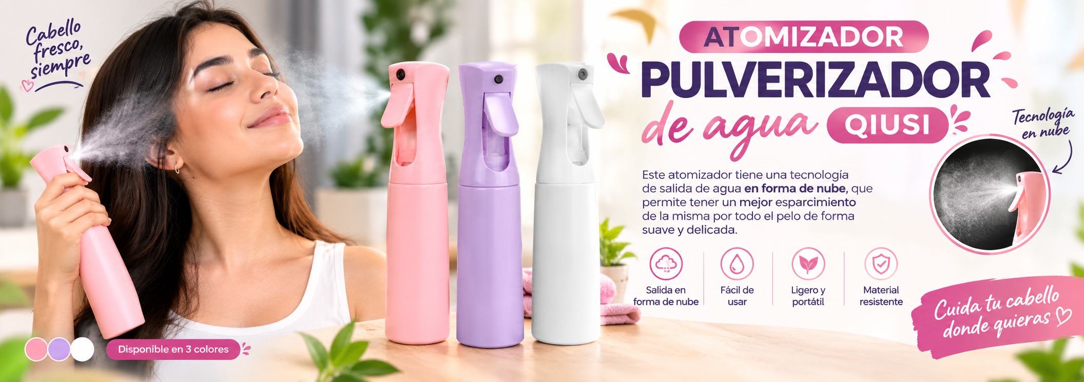 ATOMIZADOR PULVERIZADOR DE AGUA QIUSI