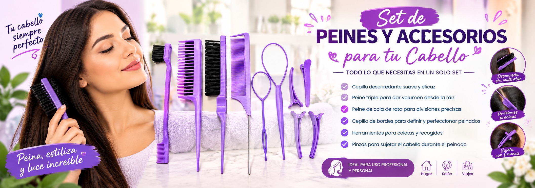 KIT DE PEINES CAPILAR